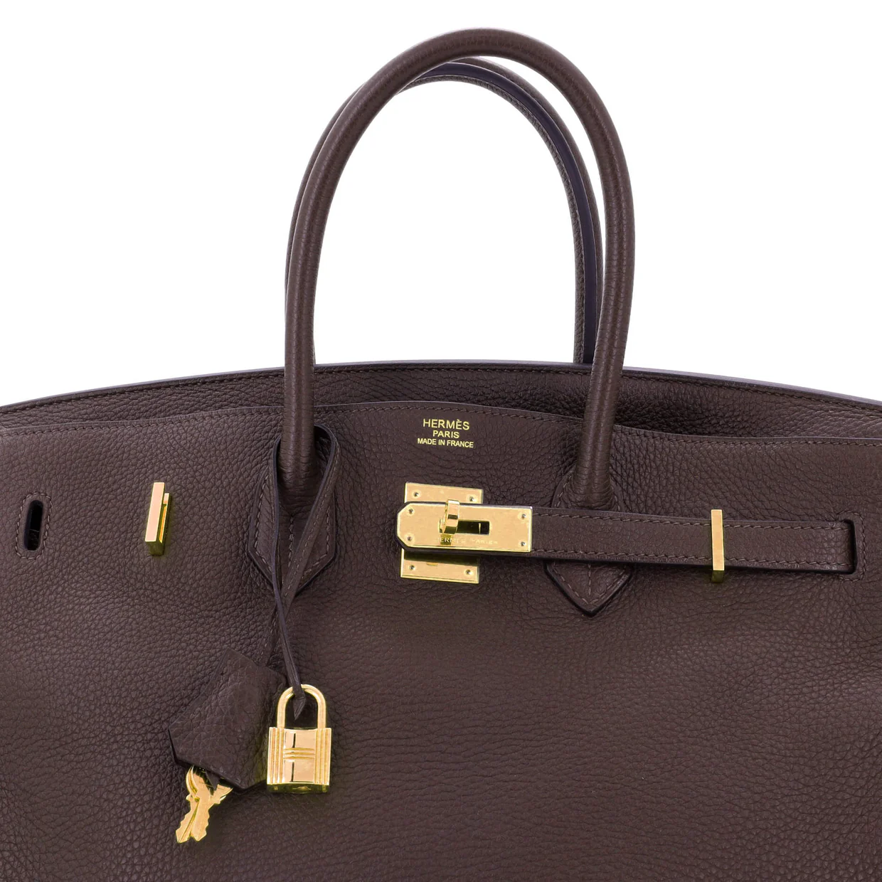 Birkin Handbag Chocolat Togo with Gold Hardware 35 - Deep Luxury