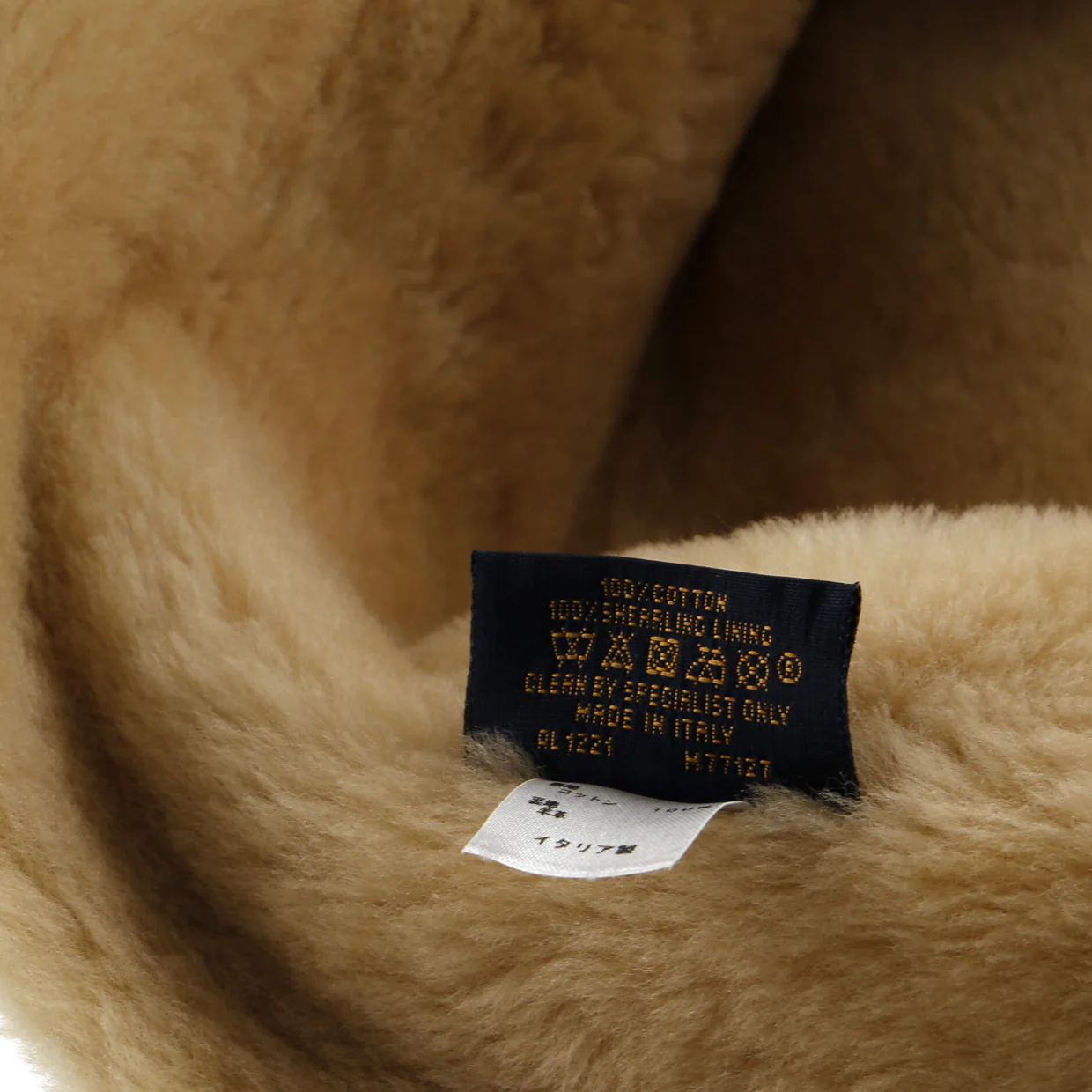 Bonnet Bucket Hat Monogram Denim and Shearling - Deep Luxury