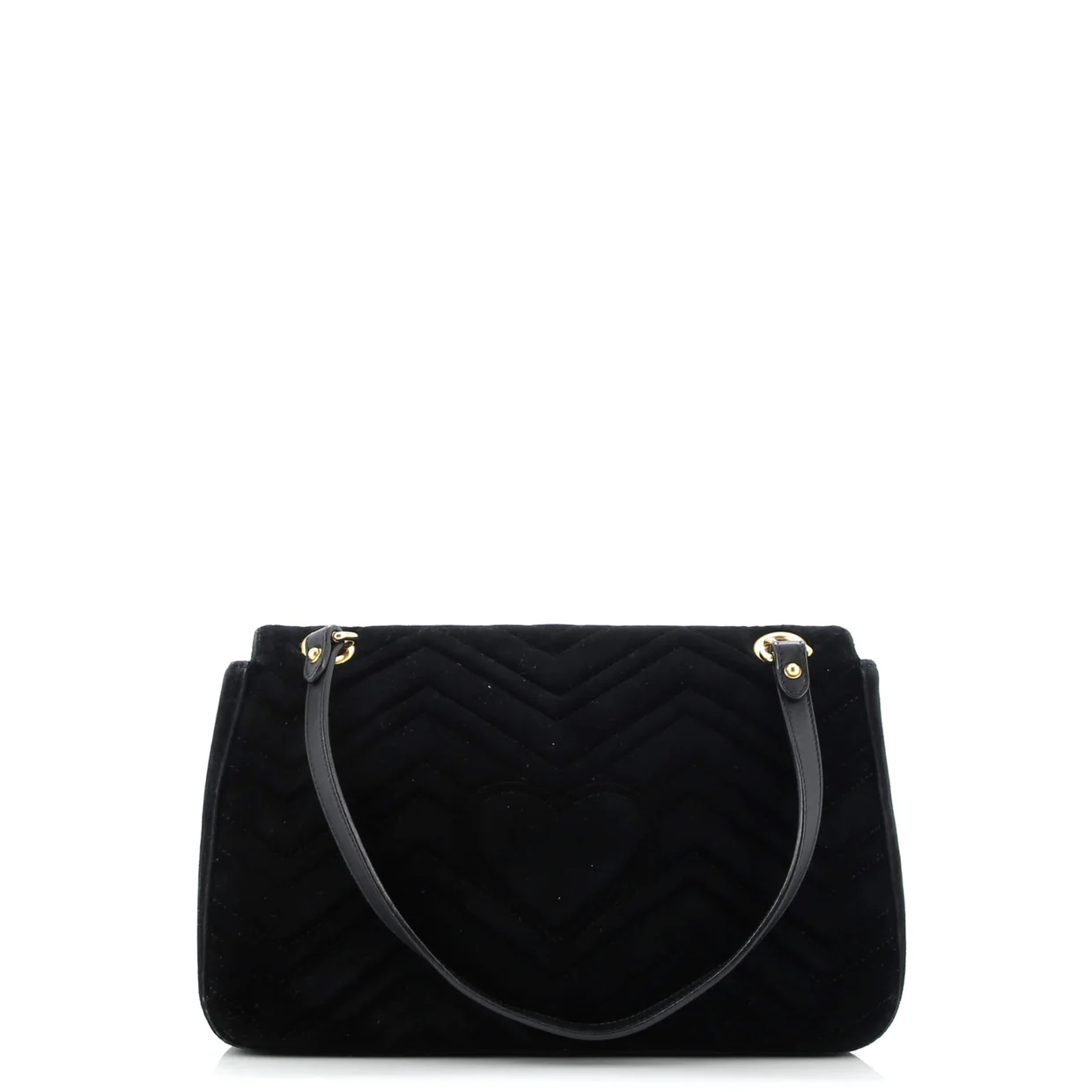 GG Marmont Flap Bag Matelasse Velvet Medium - Deep Luxury