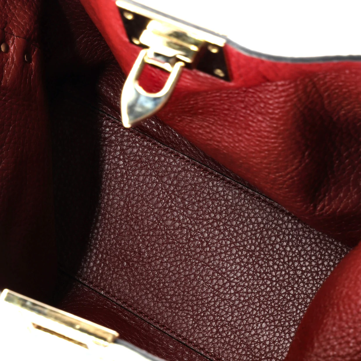 Rockstud Convertible Flip Lock Tote Leather Medium - Deep Luxury