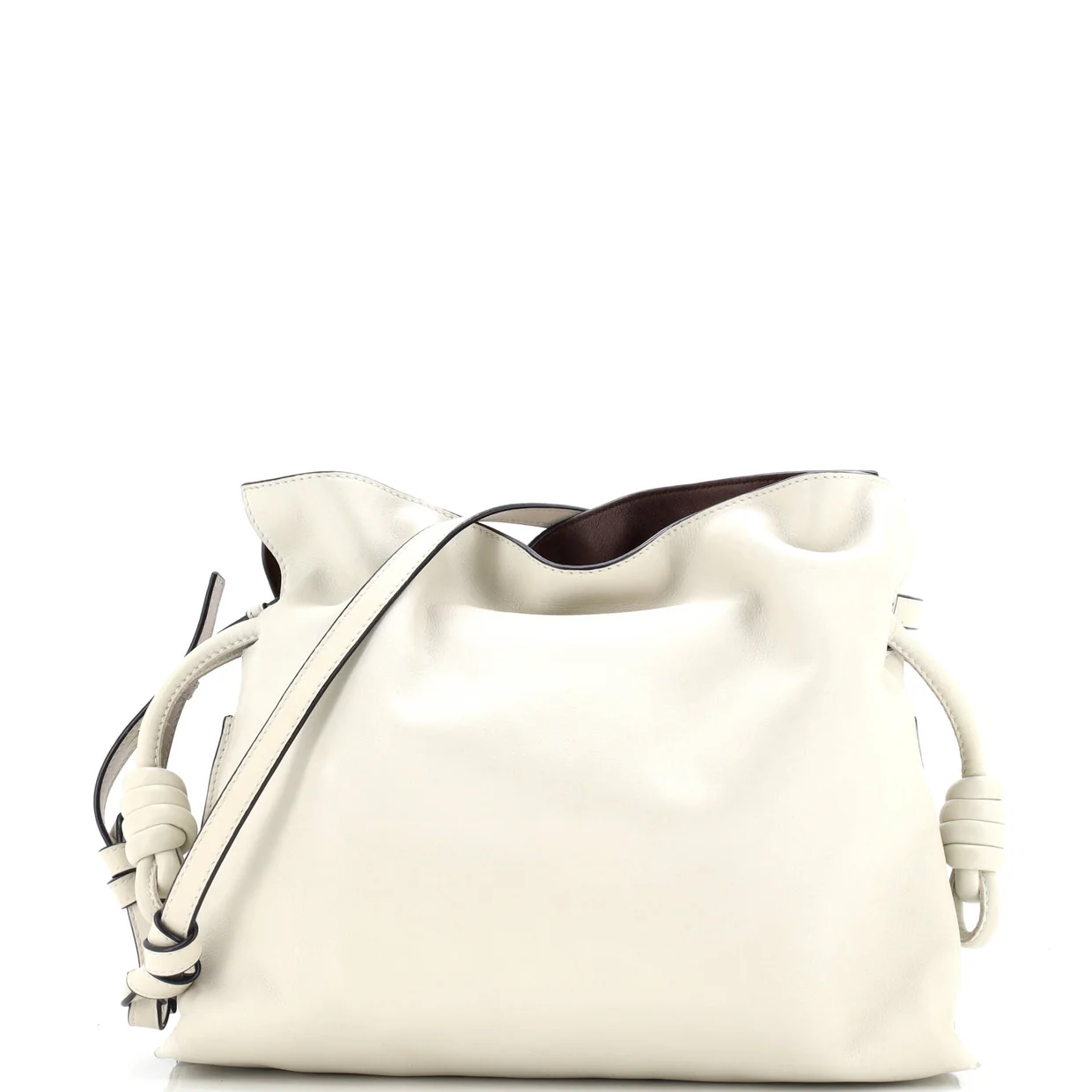 Flamenco Knot Clutch Leather Medium - Deep Luxury