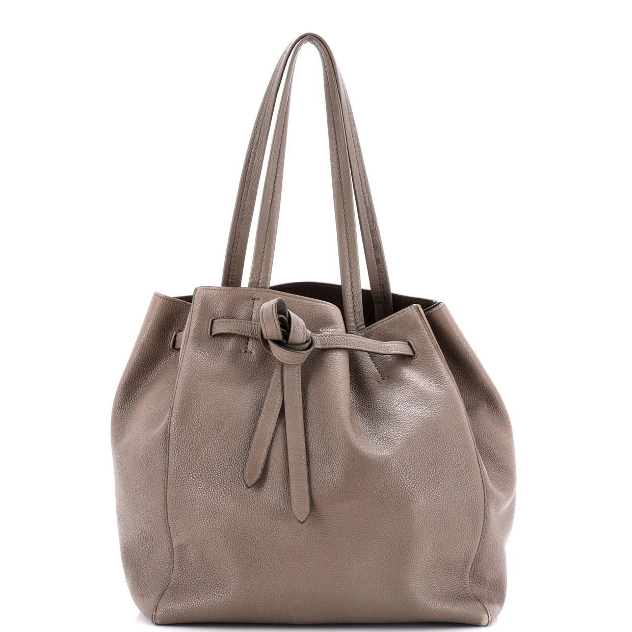 Phantom Tie Cabas Tote Leather Small - Deep Luxury