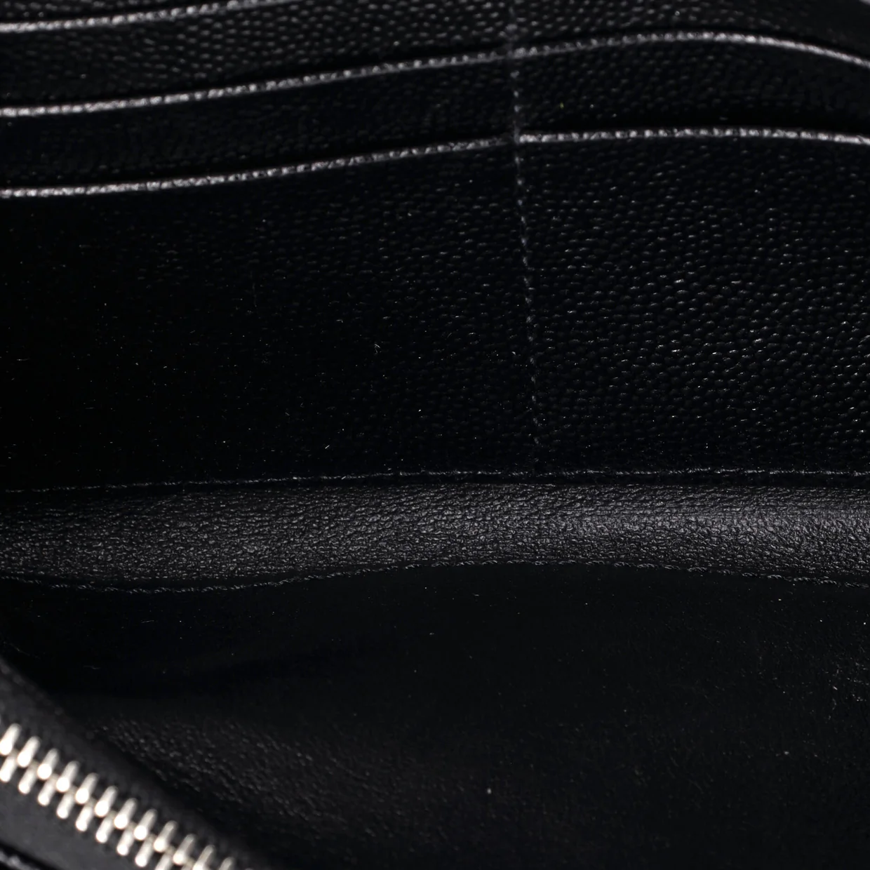 Classic Monogram Flap Wallet Matelasse Chevron Leather Large - Deep Luxury