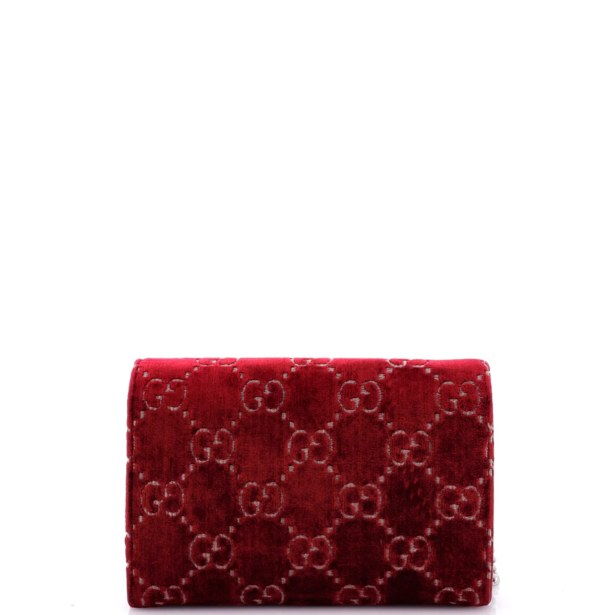 Dionysus Chain Wallet GG Velvet Small - Deep Luxury