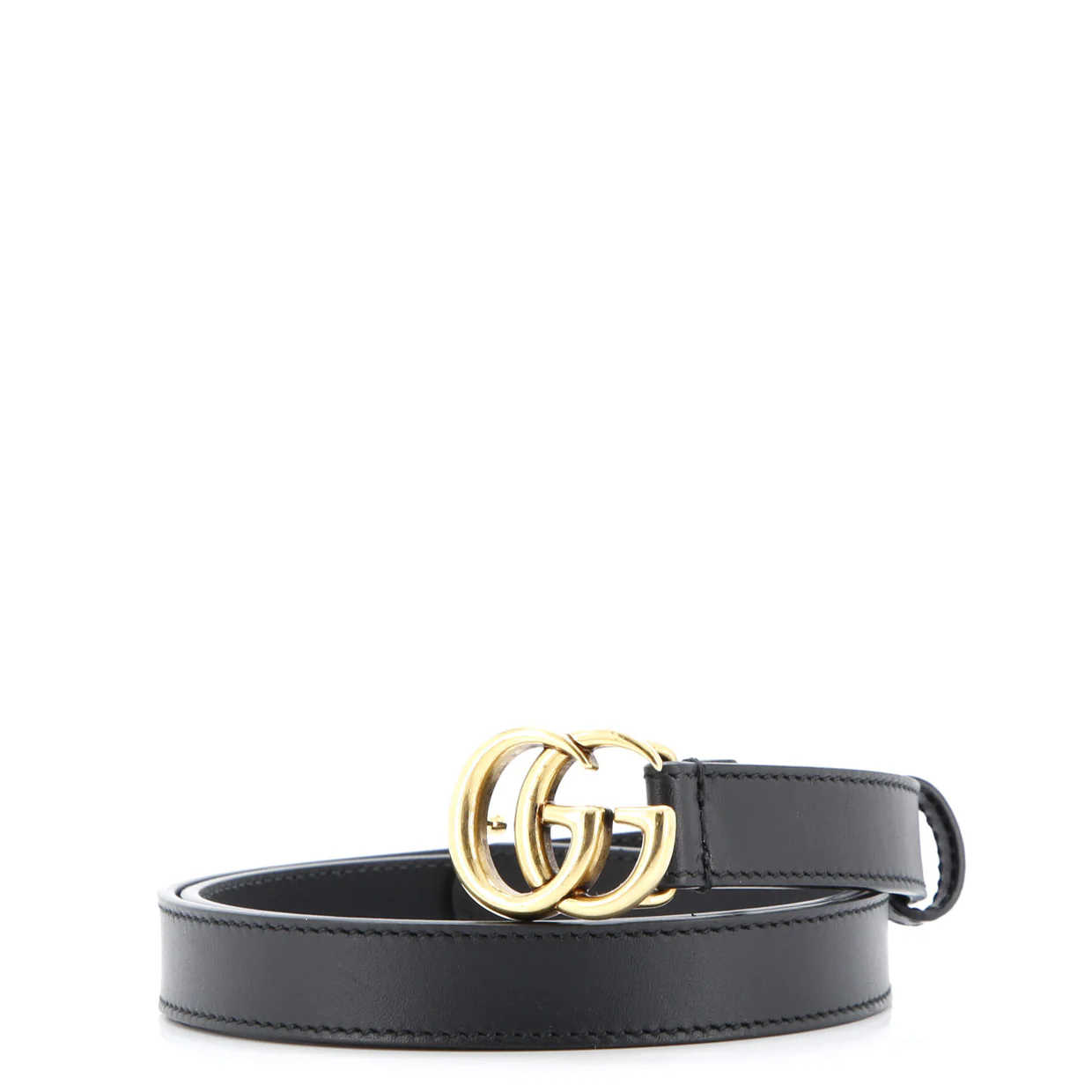 GG Marmont Belt Leather Thin - Deep Luxury