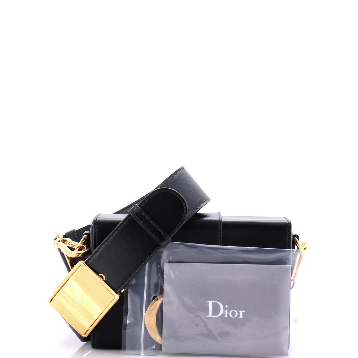 30 Montaigne Box Bag Leather - Deep Luxury