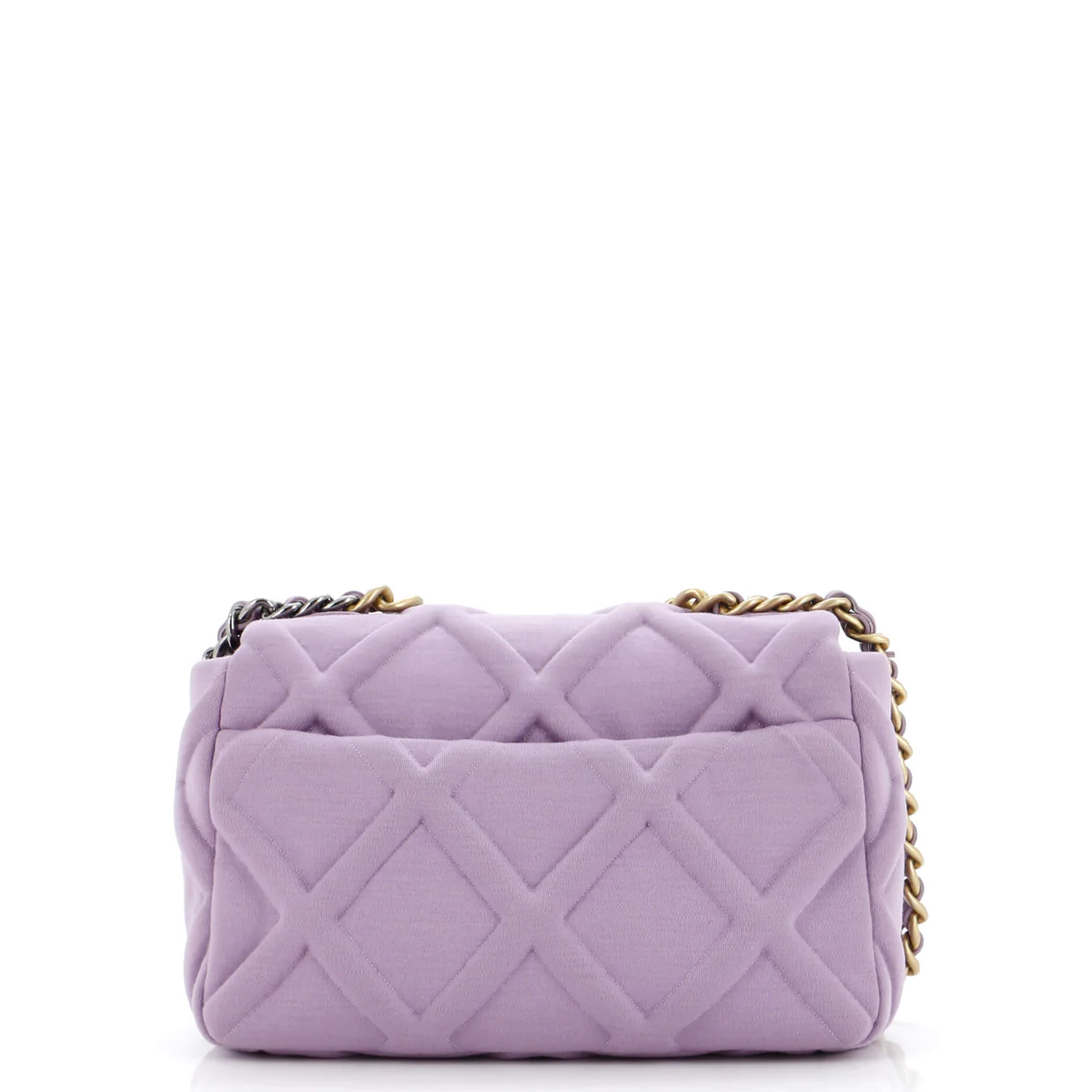 19 Flap Bag Quilted Jersey Medium - Deep Luxury