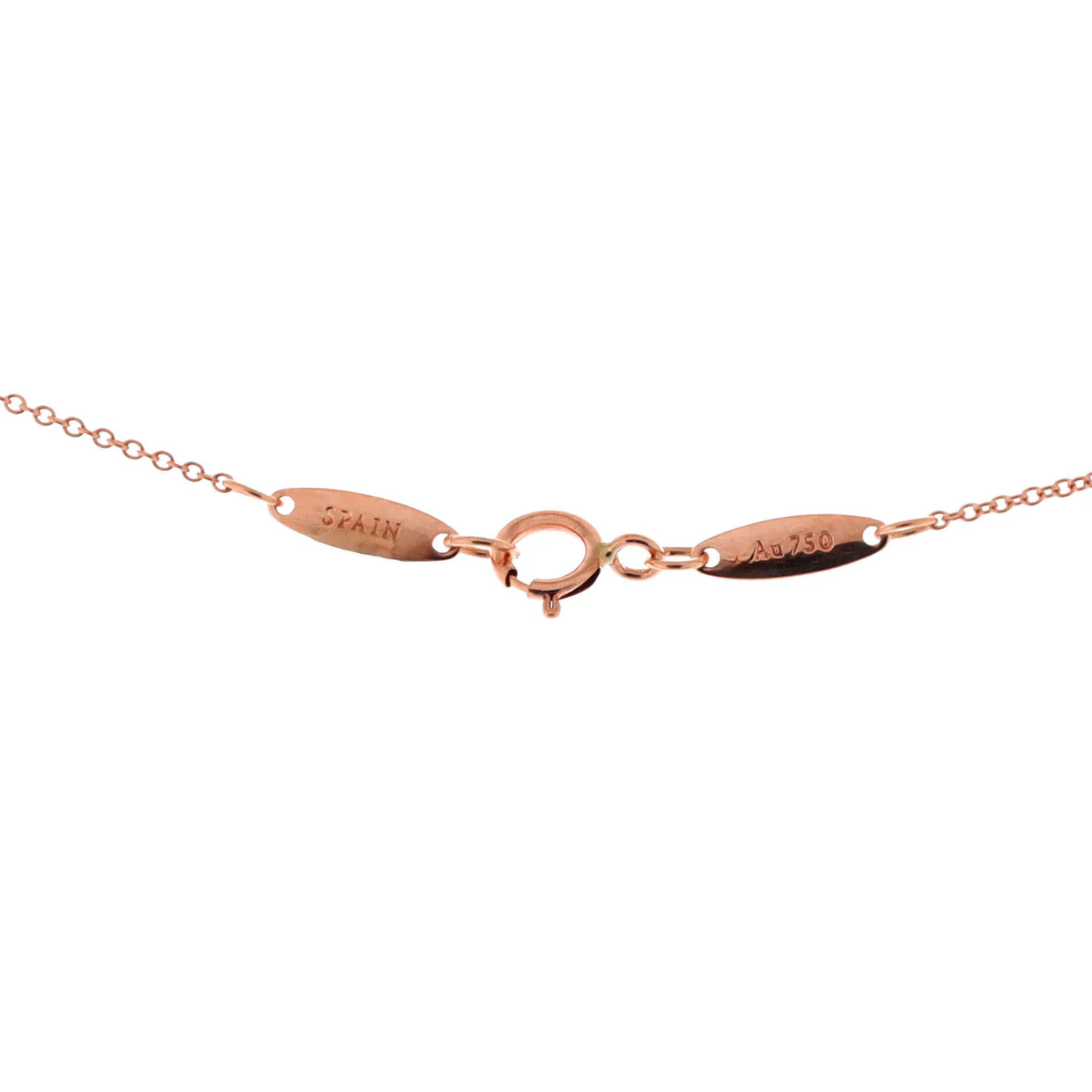Elsa Peretti Open Heart Pendant Necklace 18K Rose Gold 7mm - Deep Luxury