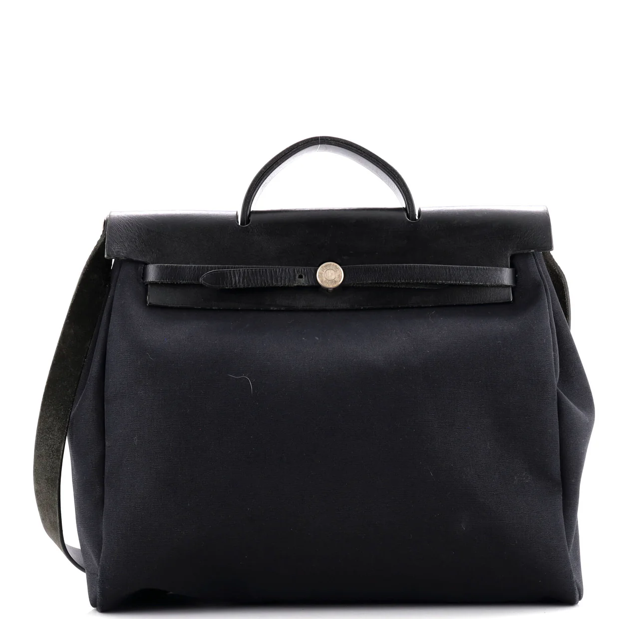 Herbag Zip Leather and Toile 39 - Deep Luxury