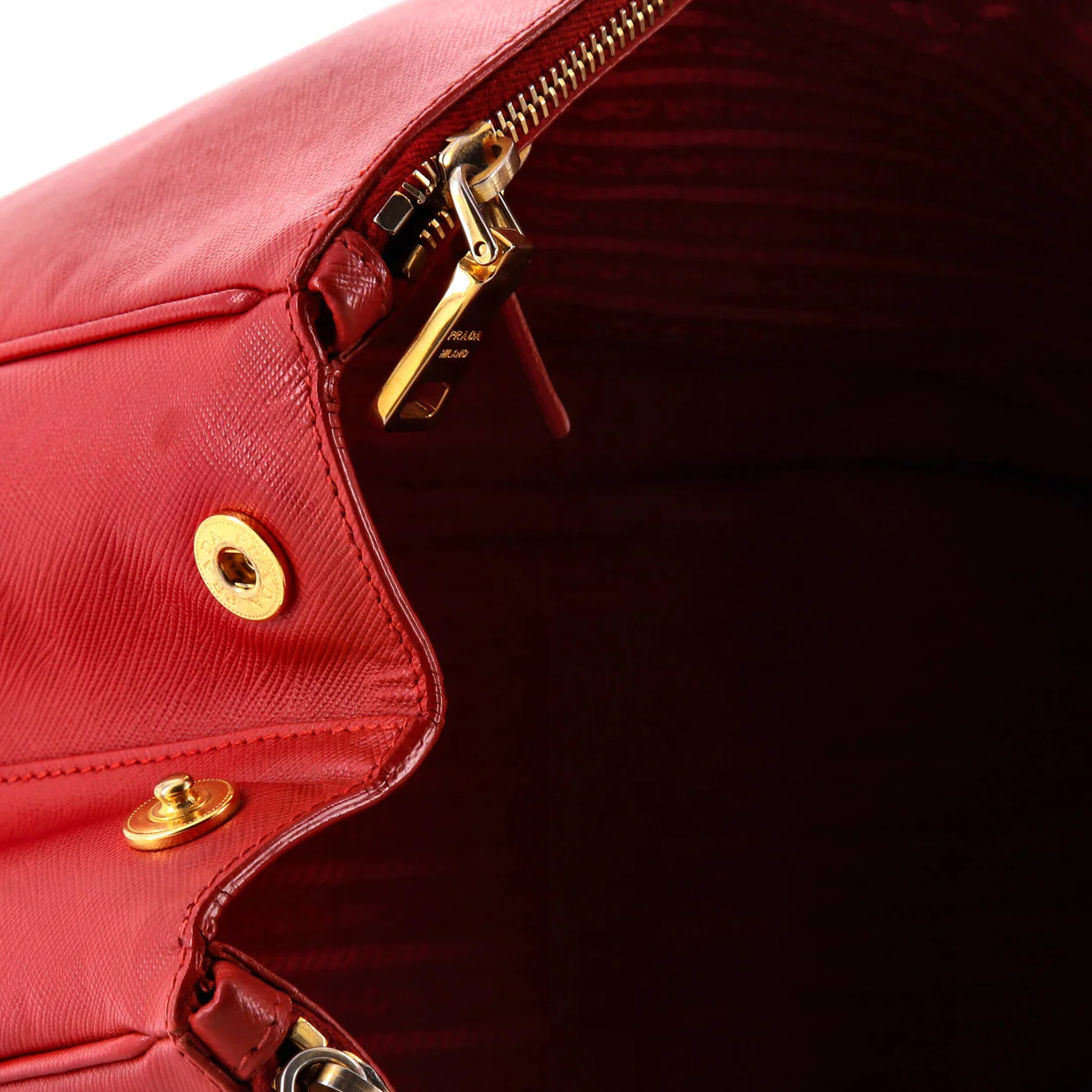 Double Zip Lux Tote Saffiano Leather Large - Deep Luxury
