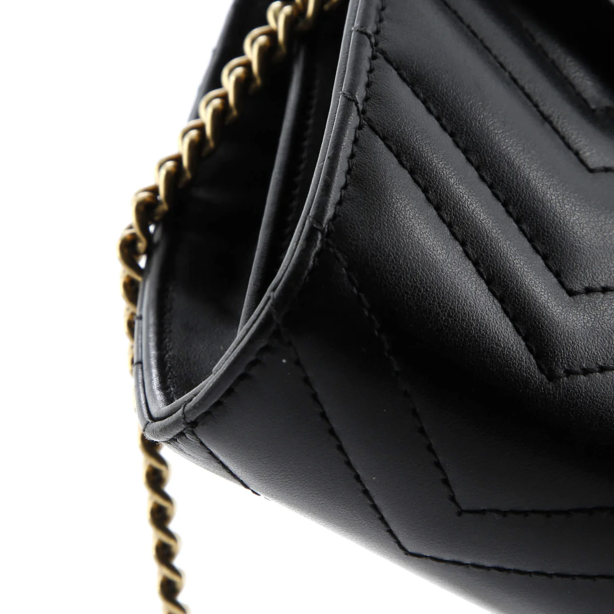 GG Marmont Chain Wallet Matelasse Leather Mini - Deep Luxury