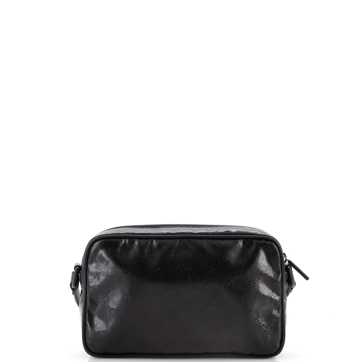 Front Pocket Camera Bag GG Crystal Coated Canvas Mini - Deep Luxury