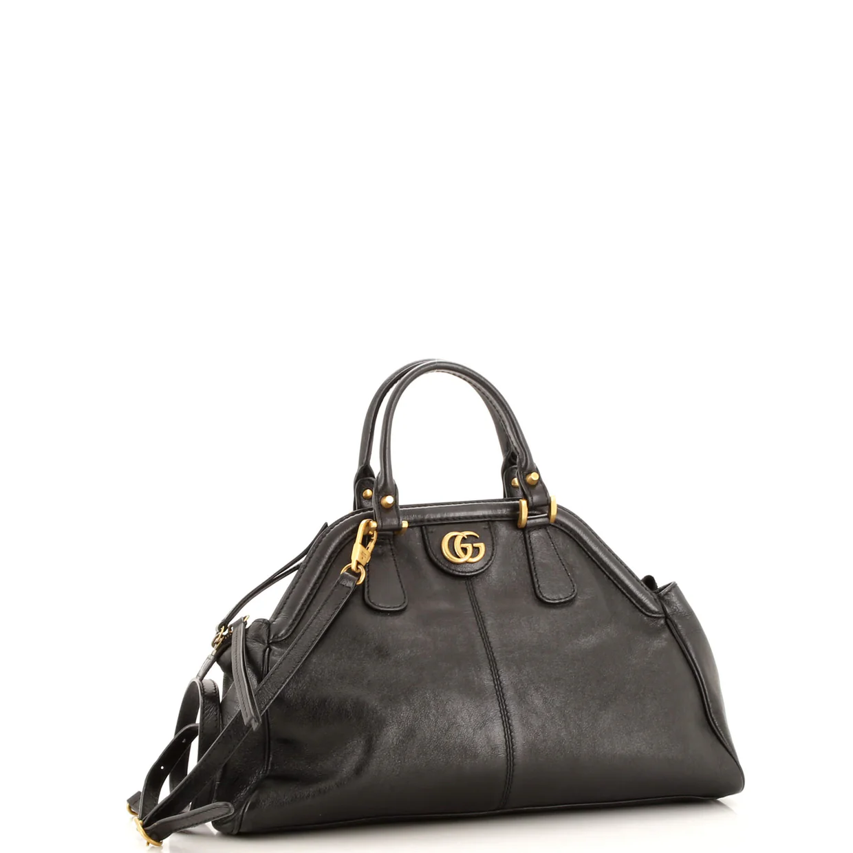 RE(BELLE) Top Handle Bag Leather Medium - Deep Luxury