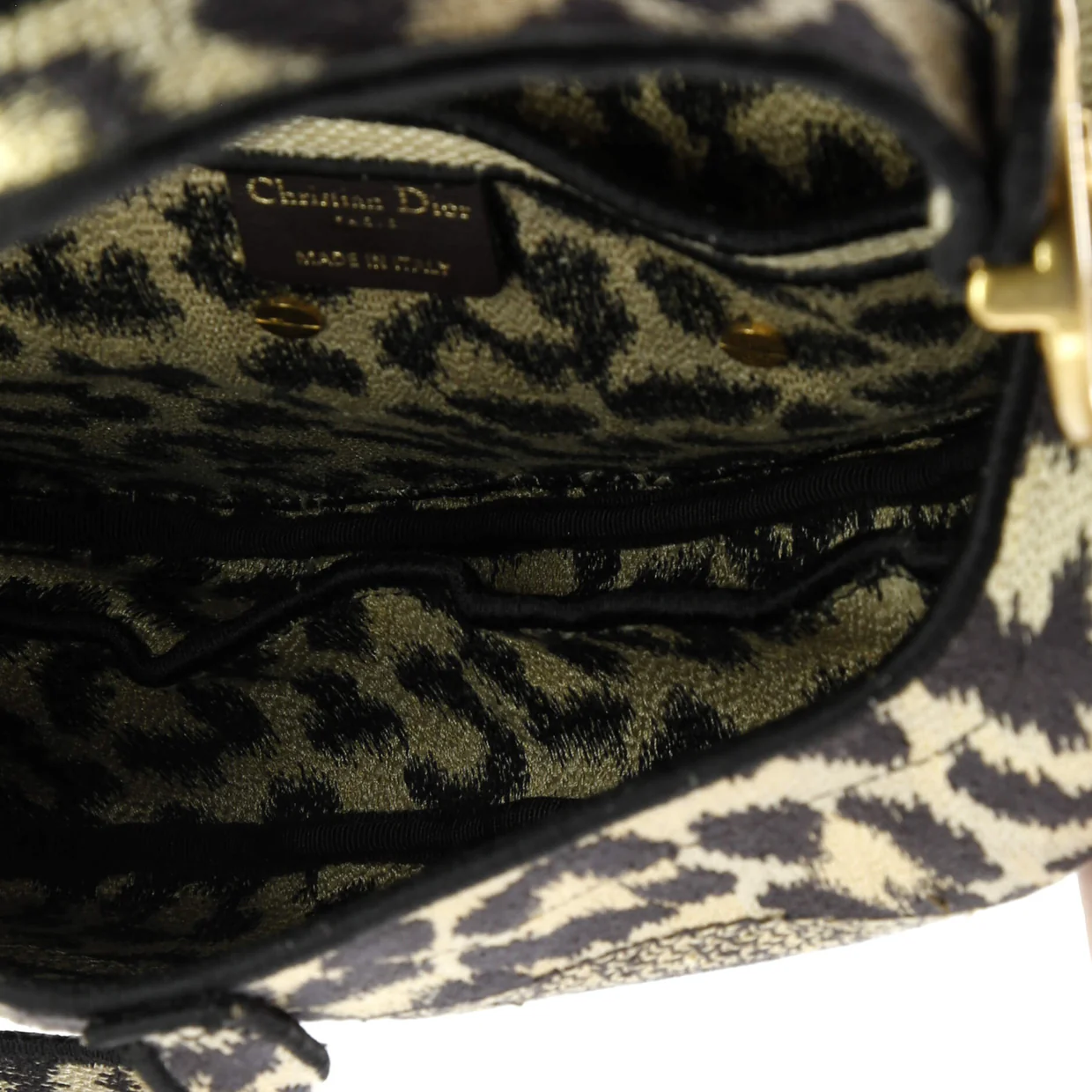 Saddle Handbag Mizza Embroidered Canvas Medium - Deep Luxury