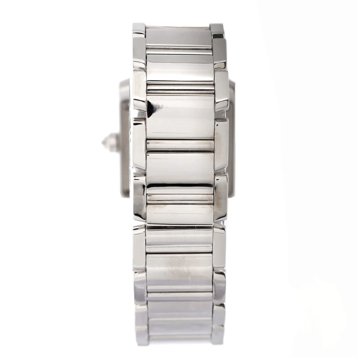 Tank Francaise Quartz Watch White Gold with Diamond Bezel 20 - Deep Luxury