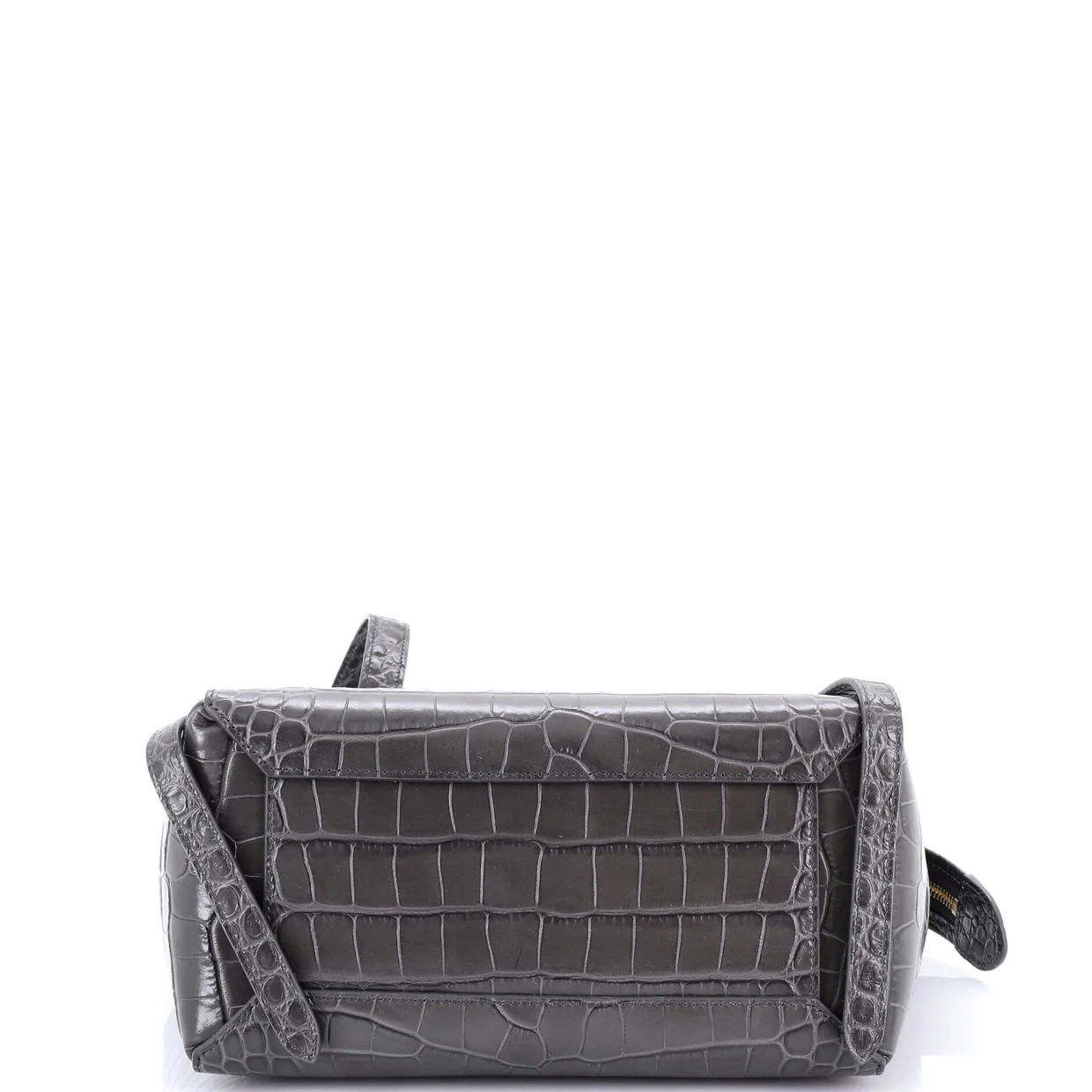 Belt Bag Crocodile Embossed Leather Micro - Deep Luxury