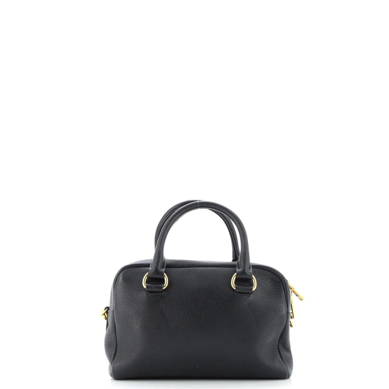 Striped Strap Convertible Bauletto Bag Vitello Phenix Small - Deep Luxury