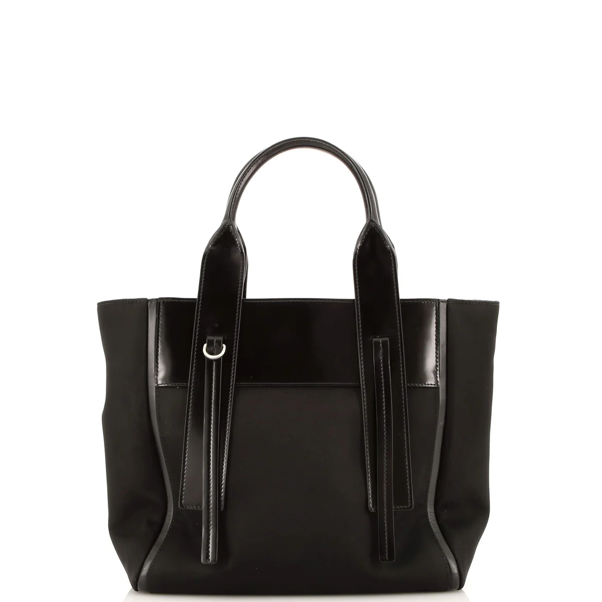 Ouverture Tote Tessuto with Leather Small - Deep Luxury