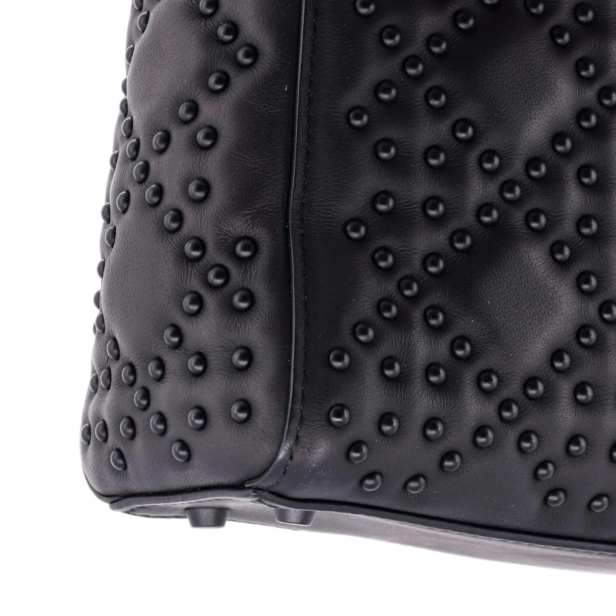 Ultra Matte Lady Dior Chain Bag Cannage Studded Lambskin Mini - Deep Luxury