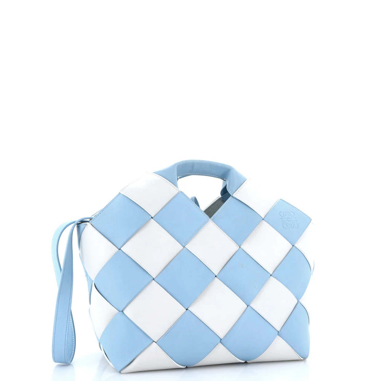 Woven Basket Bag Leather Small - Deep Luxury