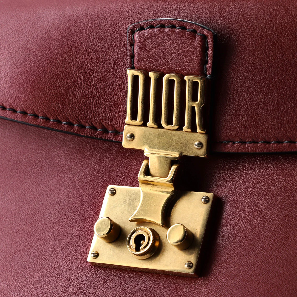 Dioraddict Top Handle Bag Leather Medium - Deep Luxury
