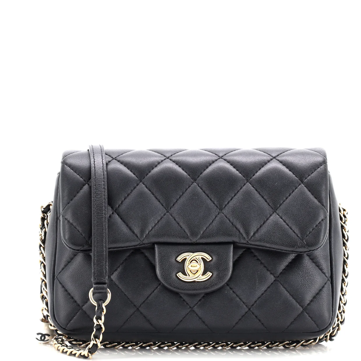 My Precious Pearls Chain Flap Bag Quilted Lambskin Medium - Deep Luxury