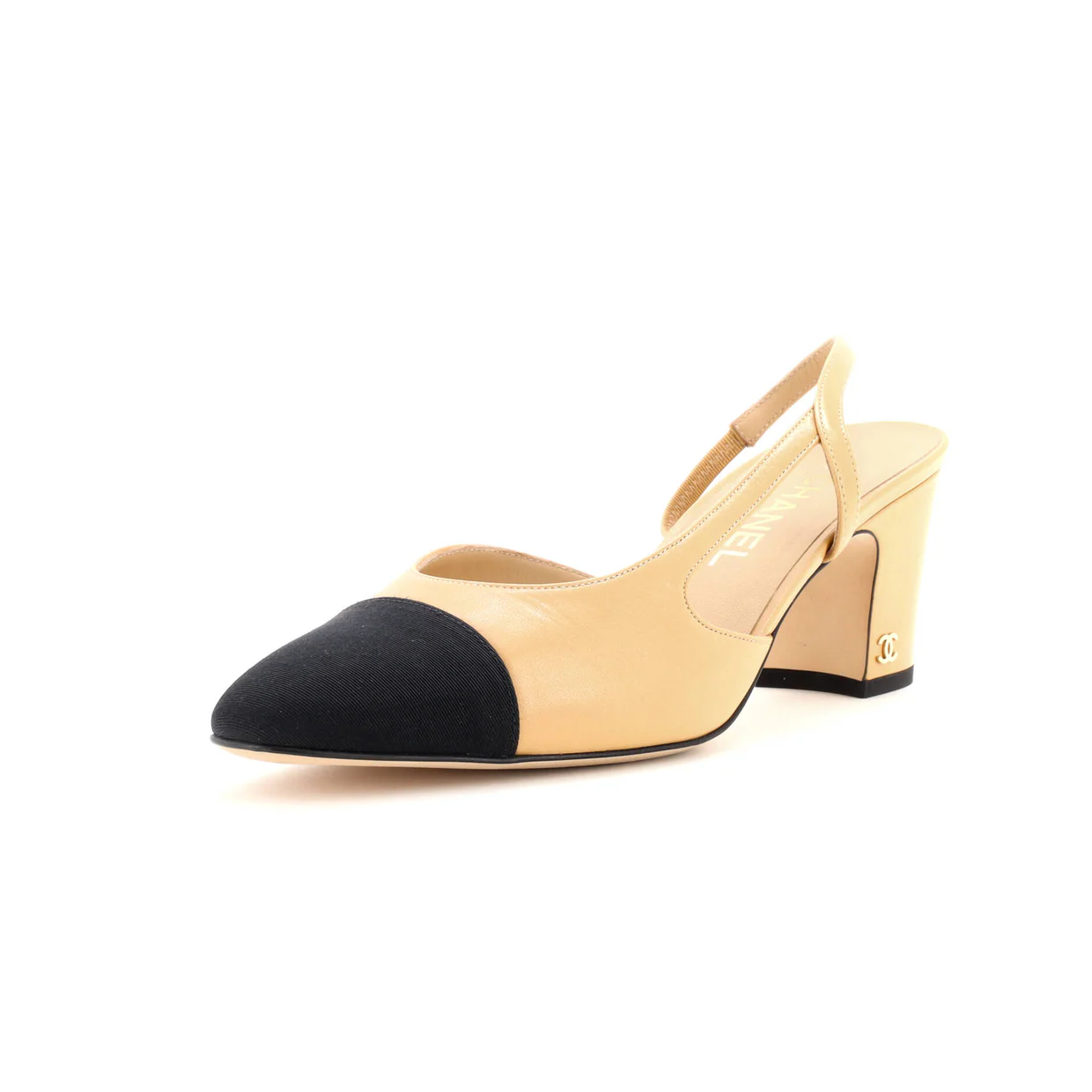 Women’s Cap Toe Slingback Pumps Leather - Deep Luxury