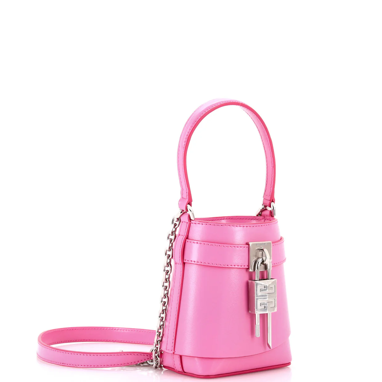 GV Shark Lock Bucket Bag Leather Micro - Deep Luxury