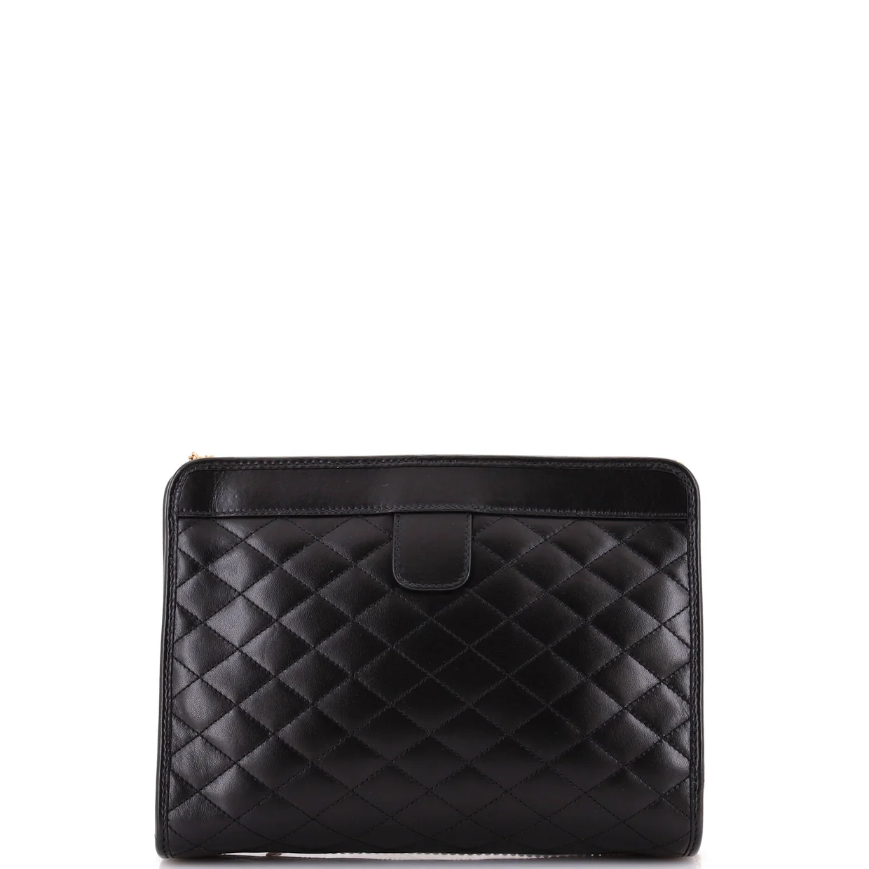 Victoire Chain Clutch Quilted Leather - Deep Luxury