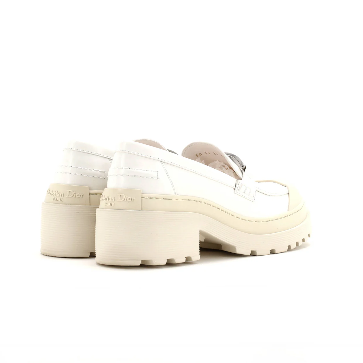 Women's Code Platform Loafers Leather - Deep Luxury