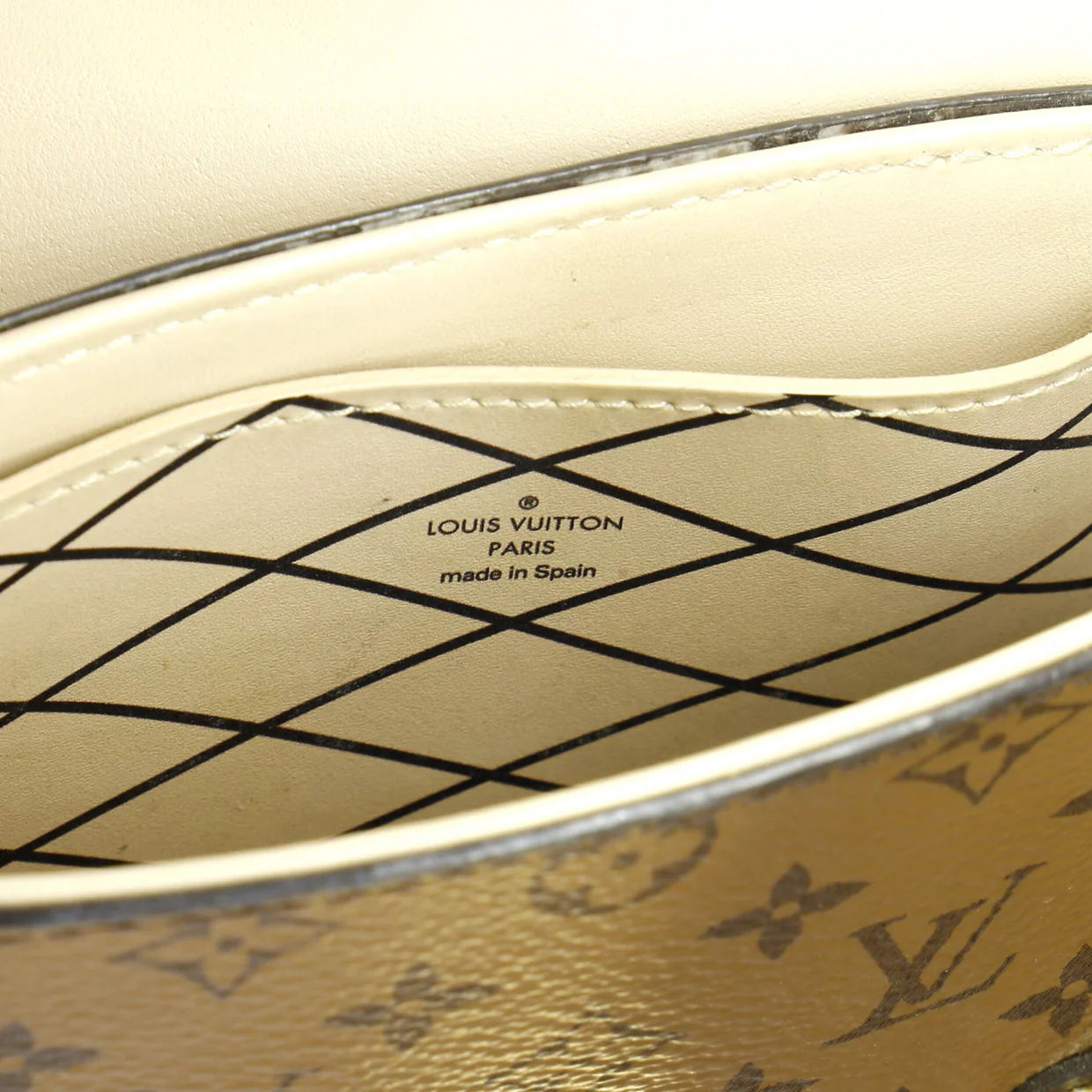 Vertical Trunk Pochette Reverse Monogram Canvas - Deep Luxury