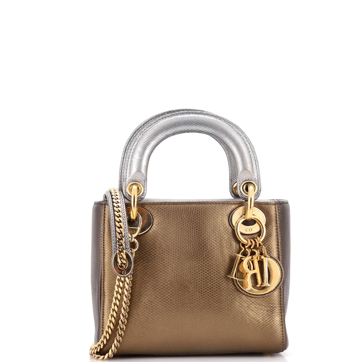 Lady Dior Chain Bag Lizard Mini - Deep Luxury