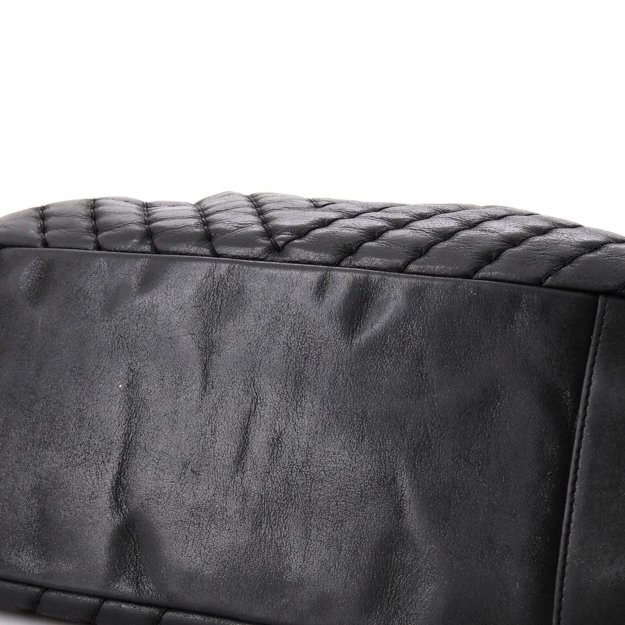 Surpique CC Charm Tote Chevron Calfskin Large - Deep Luxury