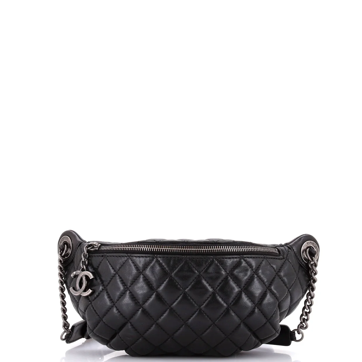 Banane Waist Bag Quilted Leather - Deep Luxury