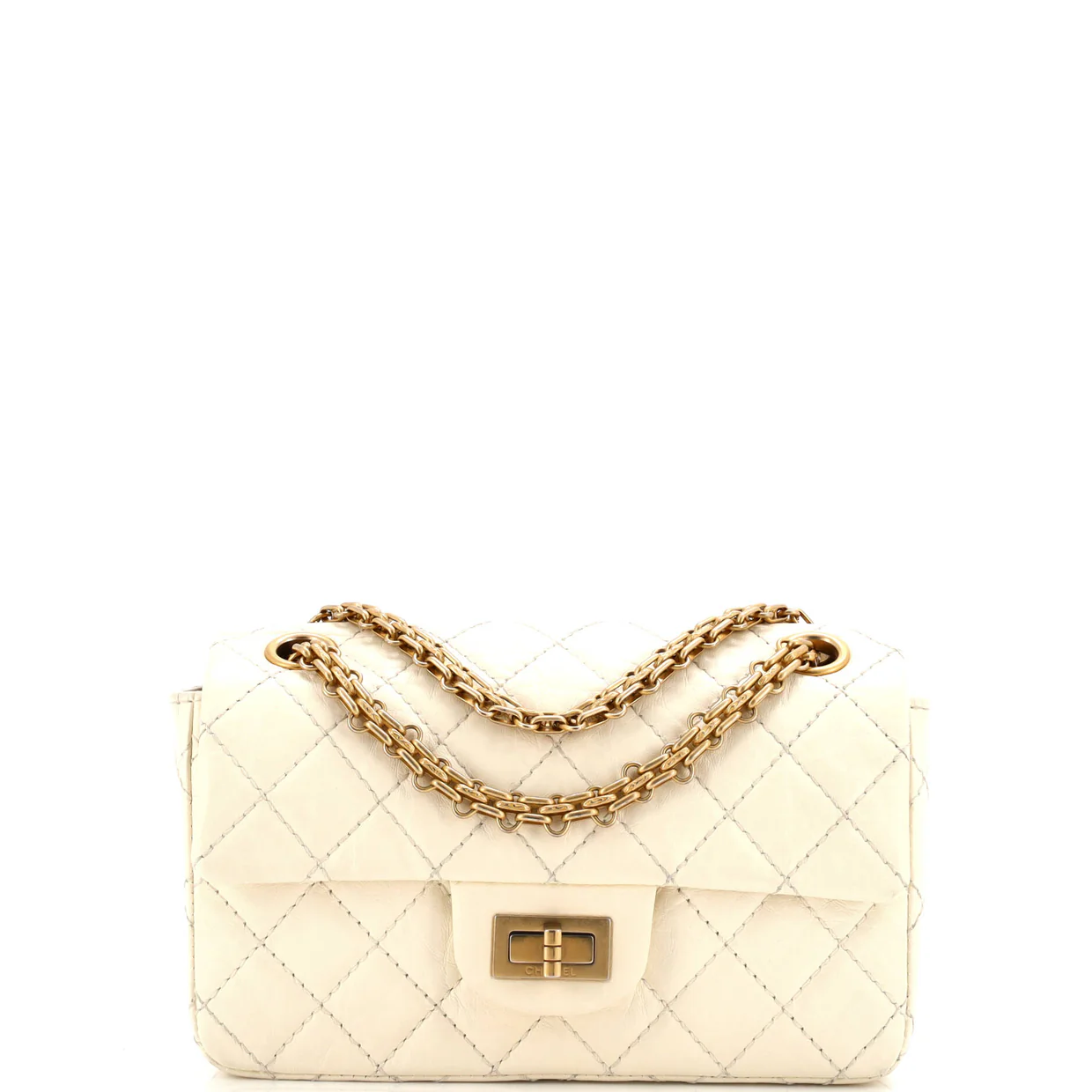 Reissue 2.55 Flap Bag Quilted Aged Calfskin Mini - Deep Luxury