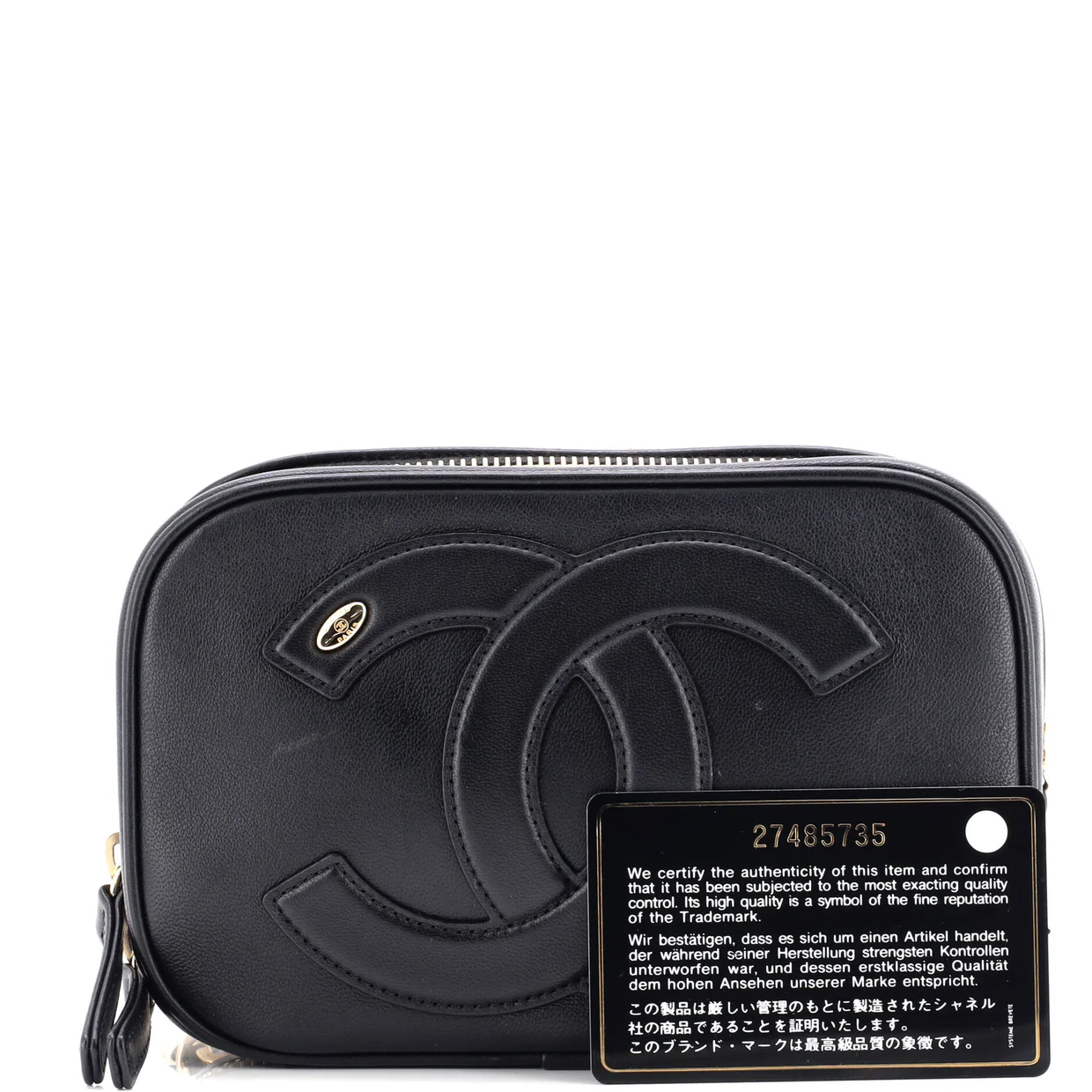 CC Mania Zip Around Belt Bag Lambskin - Deep Luxury