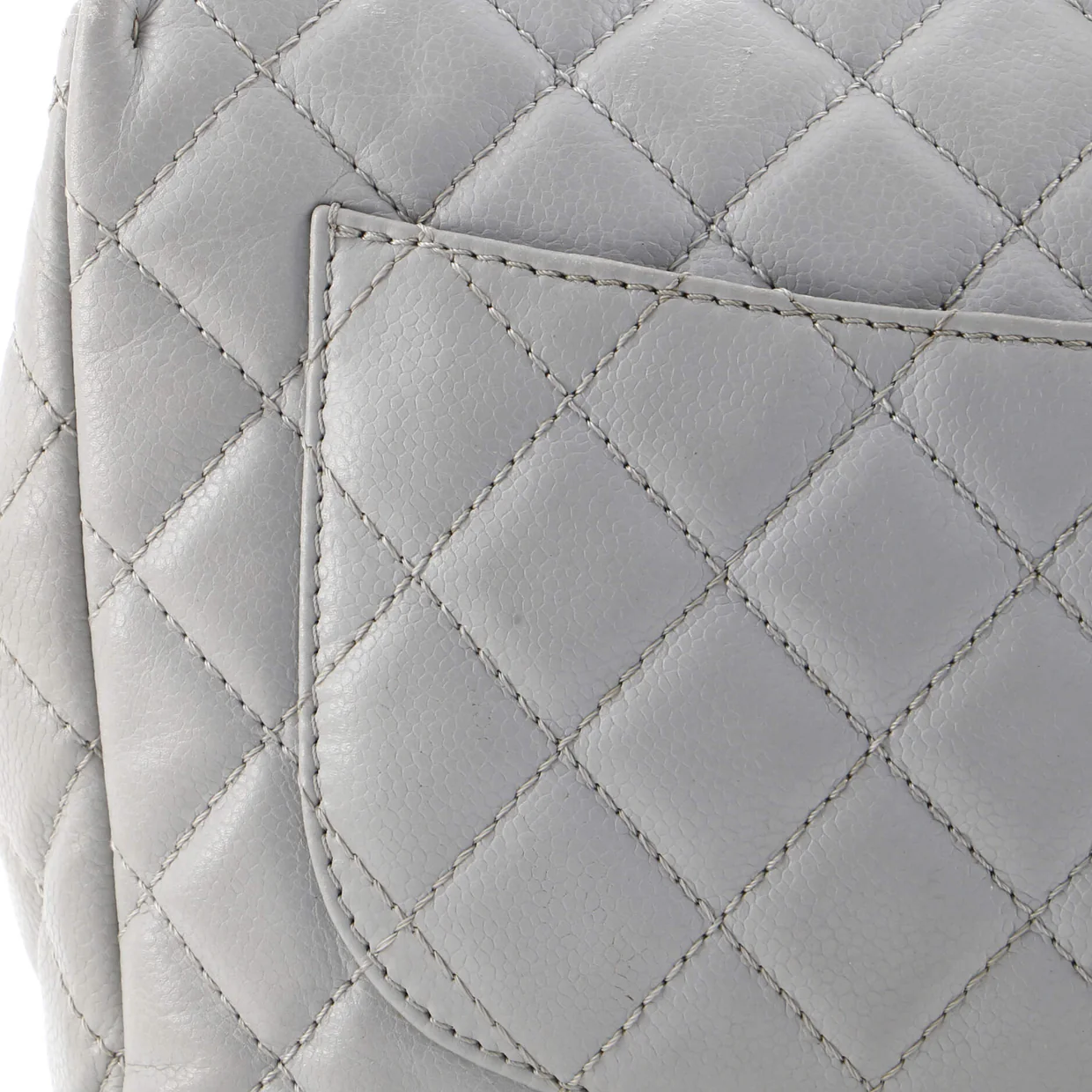 Classic Single Flap Bag Quilted Caviar Jumbo - Deep Luxury