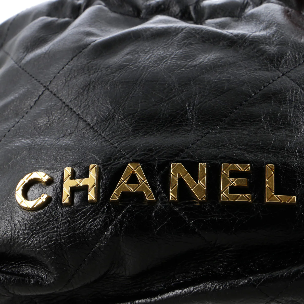 22 Chain Hobo Quilted Calfskin with Pearl Chain Mini - Deep Luxury