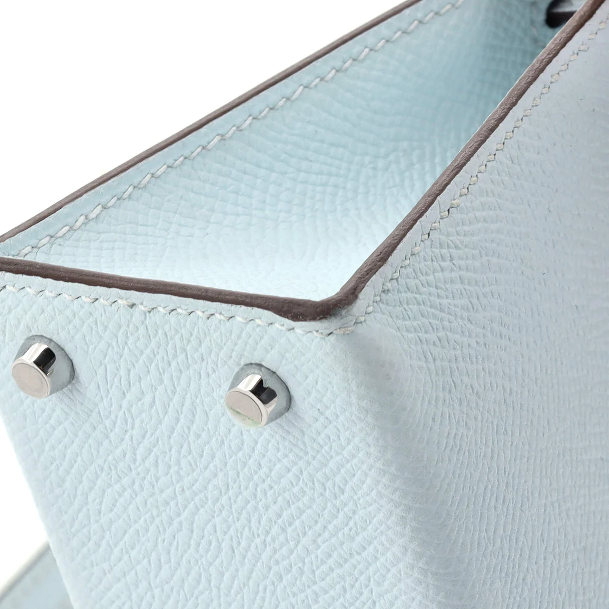 Kelly Mini II Bag Bleu Brume Epsom with Palladium Hardware 20 - Deep Luxury