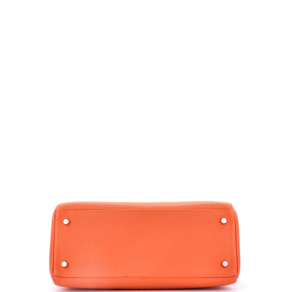 Kelly Handbag Feu Clemence with Palladium Hardware 28 - Deep Luxury