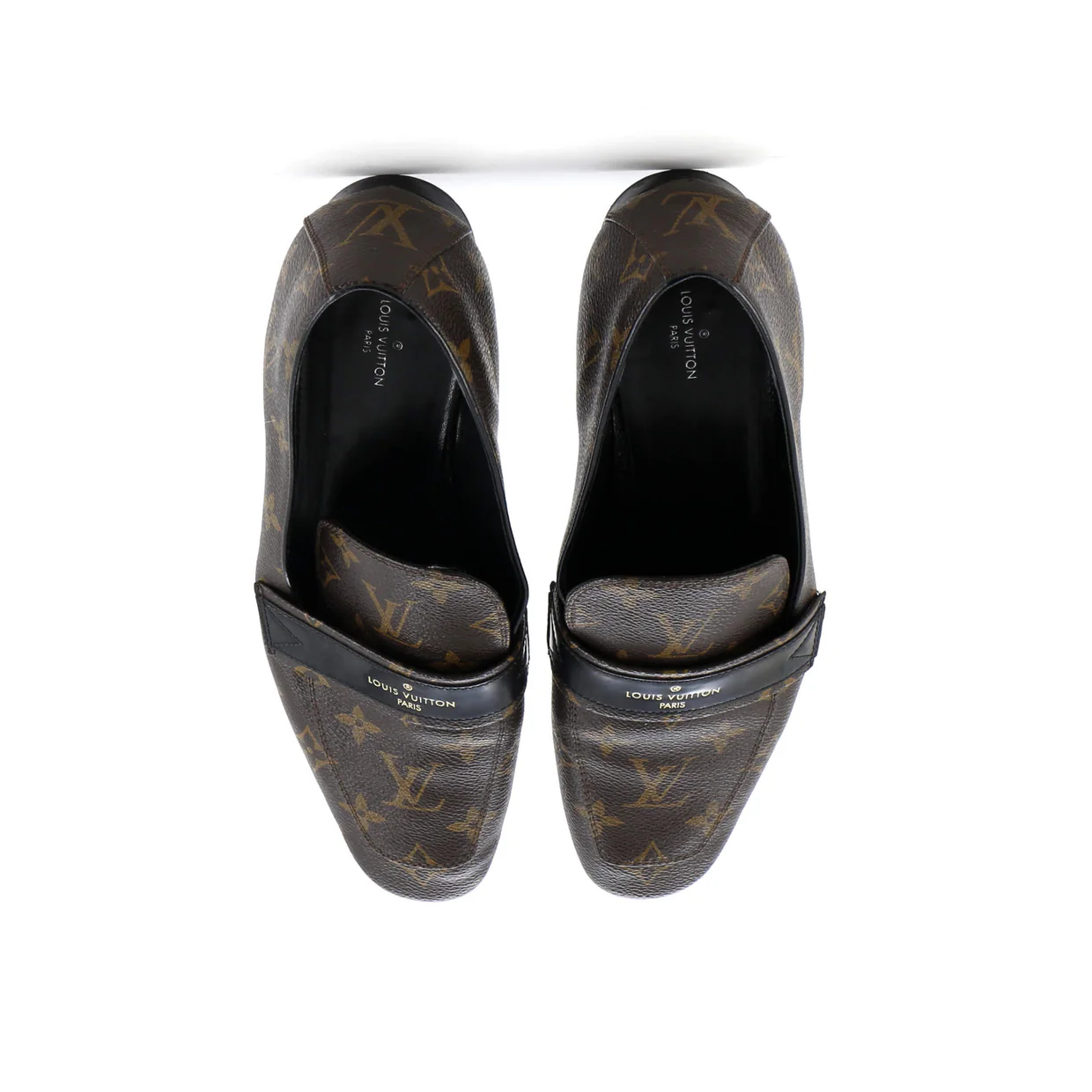 Women's Upper Case Flat Loafers Monogram Canvas - Deep Luxury