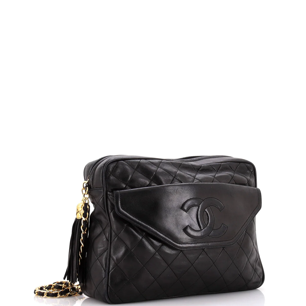 Vintage Front Pocket Camera Bag Quilted Lambskin Medium - Deep Luxury