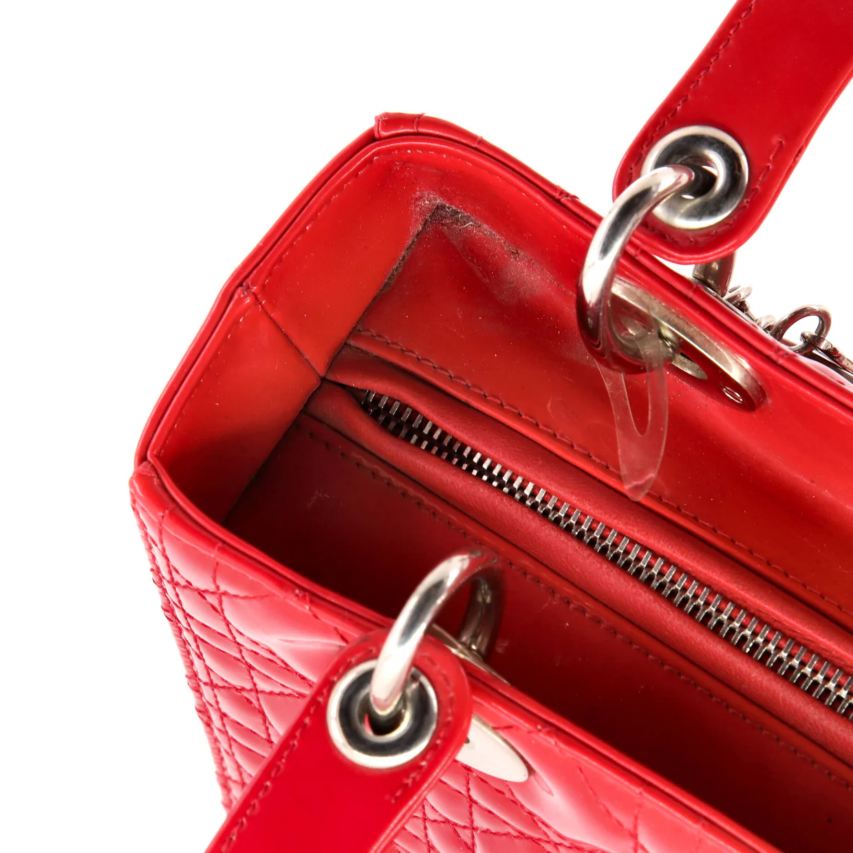 Lady Dior Bag Cannage Quilt Patent Medium - Deep Luxury