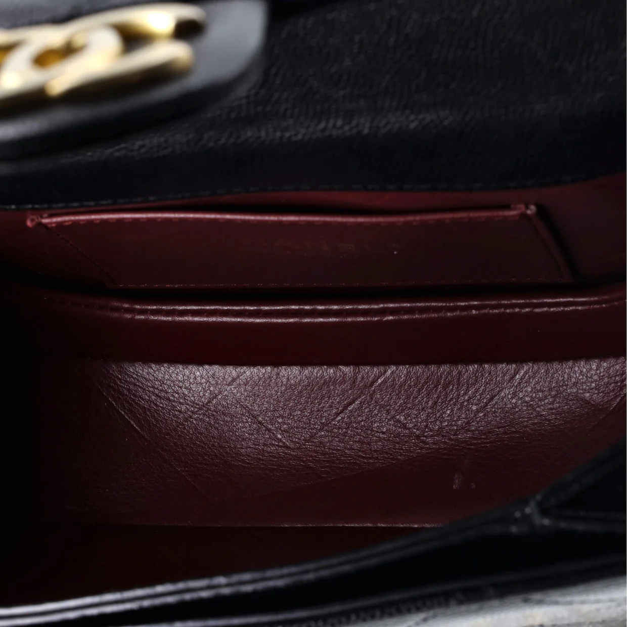 Moon Flap Messenger Bag Quilted Caviar Mini - Deep Luxury