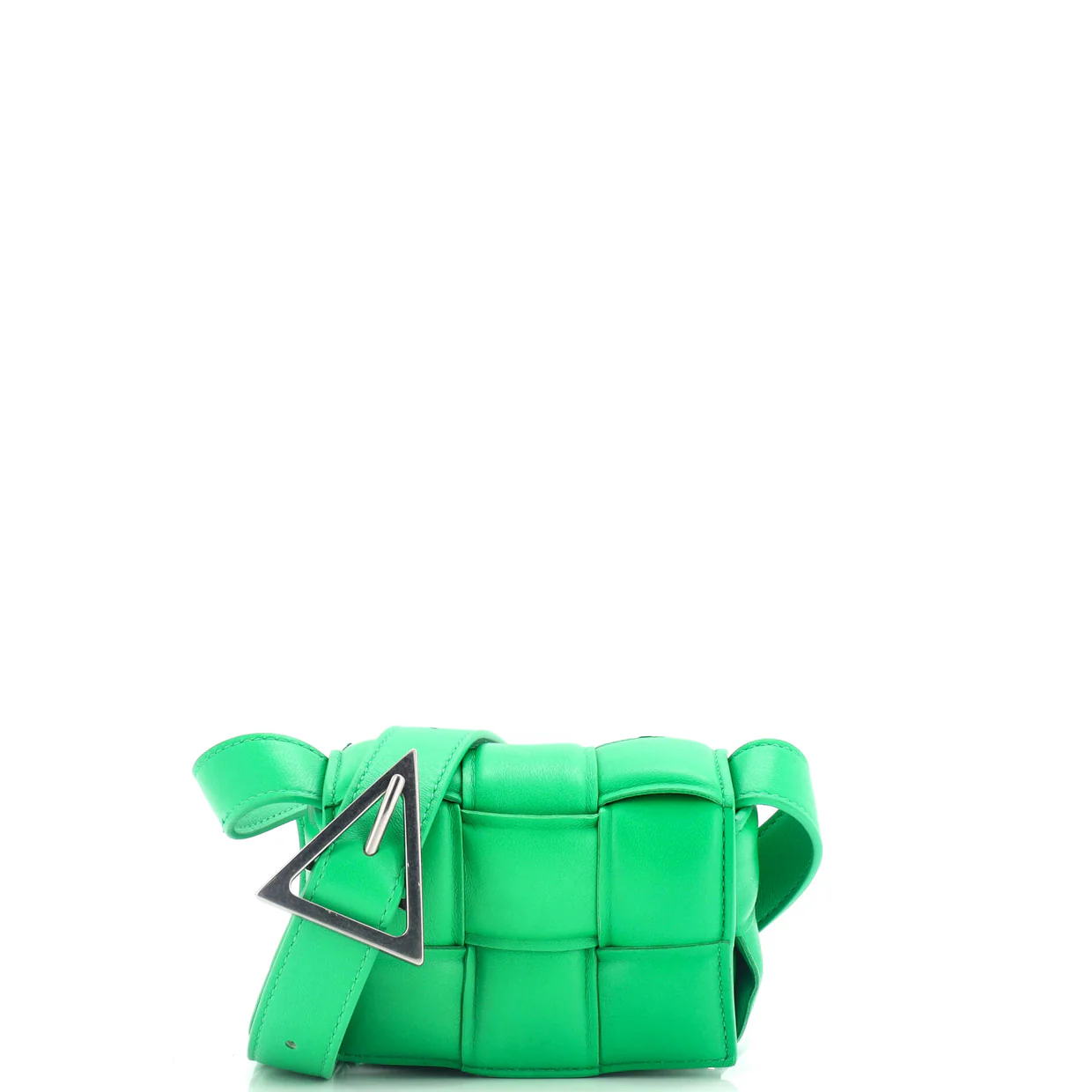 Cassette Crossbody Bag Padded Maxi Intrecciato Leather Candy - Deep Luxury