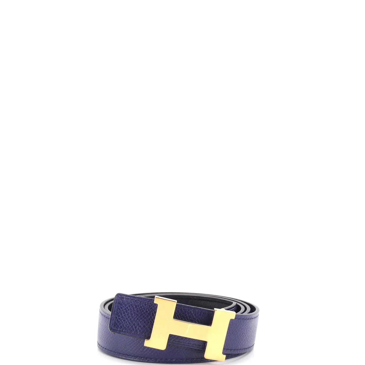 Constance Reversible Belt Leather Thin 75 - Deep Luxury