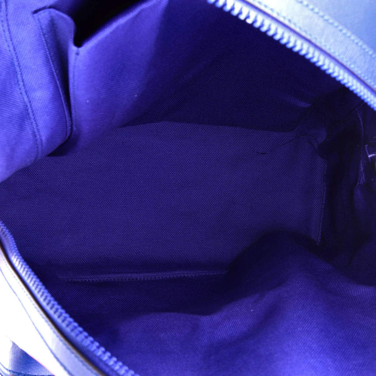 Zip Pocket Backpack Logo Print Leather Medium - Deep Luxury