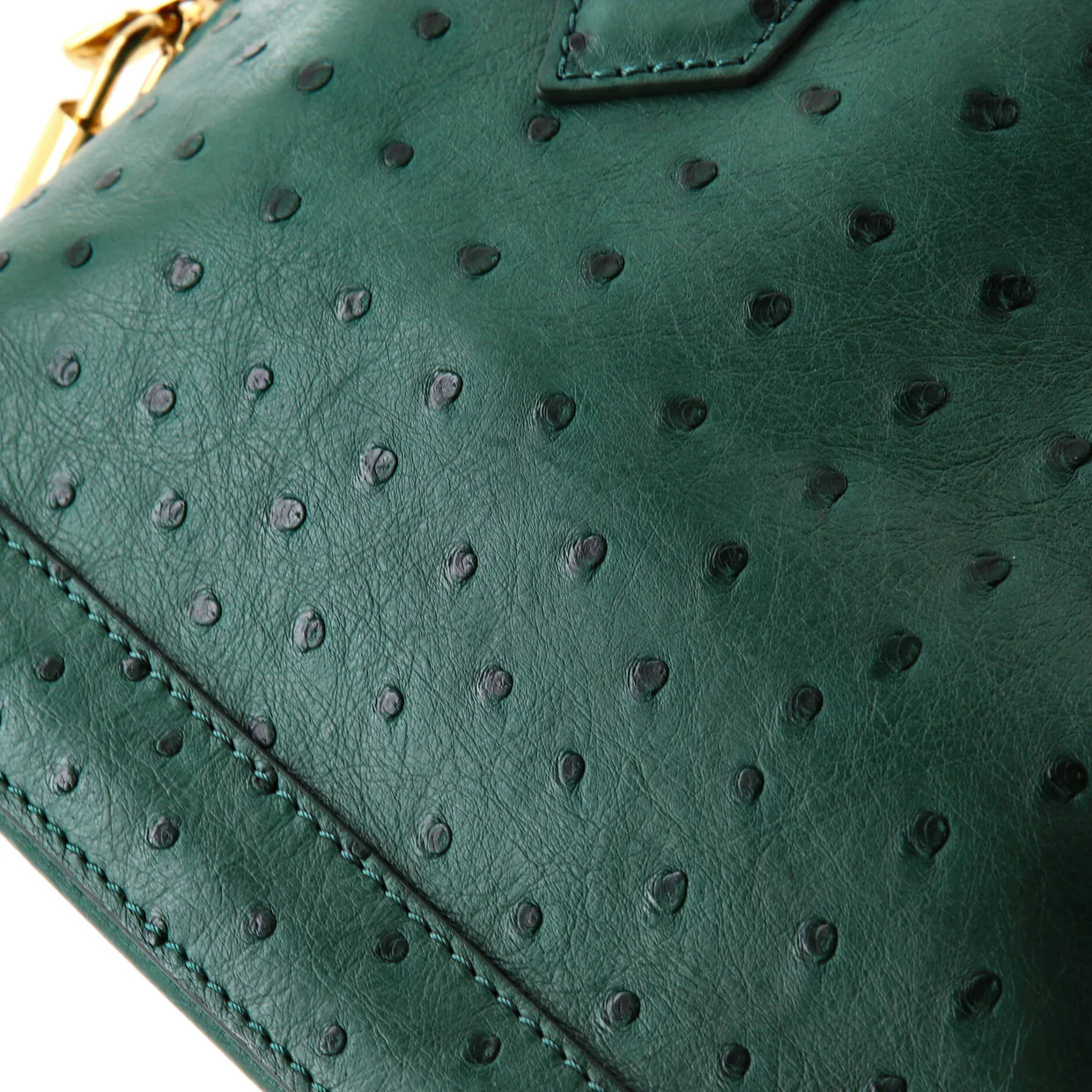 Alma Handbag Ostrich BB - Deep Luxury