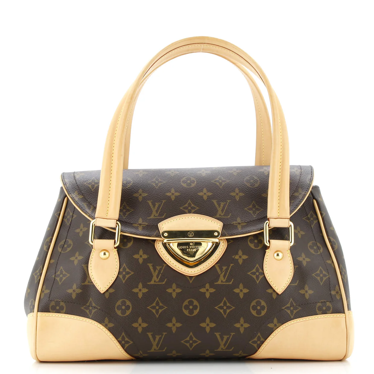 Beverly Handbag Monogram Canvas GM - Deep Luxury