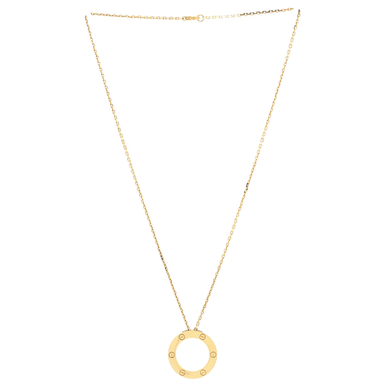 Love Pendant Necklace 18K Yellow Gold - Deep Luxury